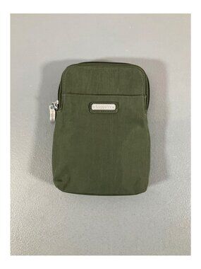 baggallini RFID Bryant Crossbody Bag - Compact, Eco-Friendly Olive Unisex Design
